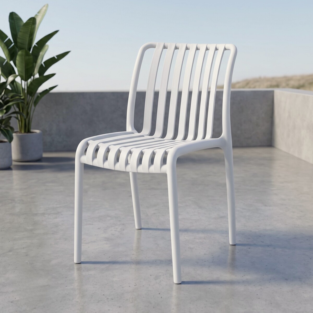 Silla de Exterior Omega - Blanco Tiza 