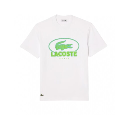 Camiseta Lacoste Estampada White