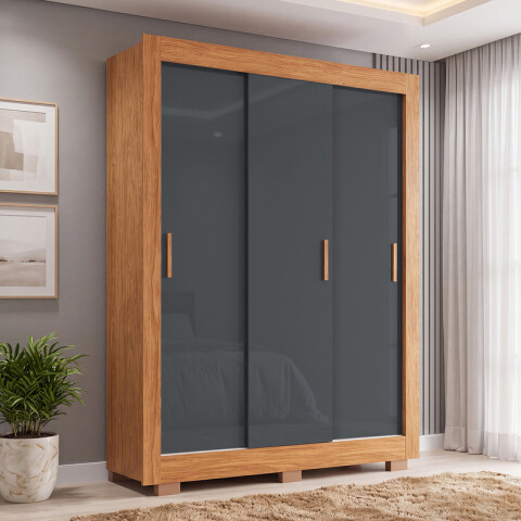 Ropero Lucca 148 cm 3 Puertas Corredizas Ropero Lucca 148 cm 3 Puertas Corredizas