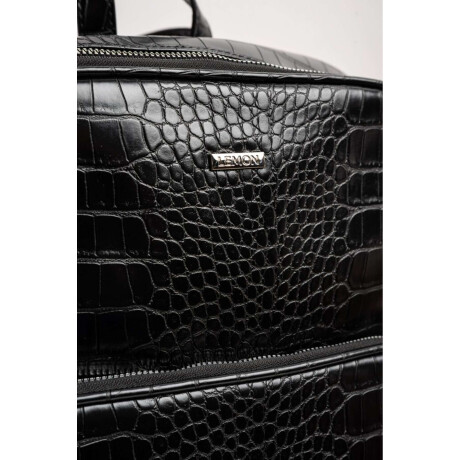 Mochila Maxi Croco Negro