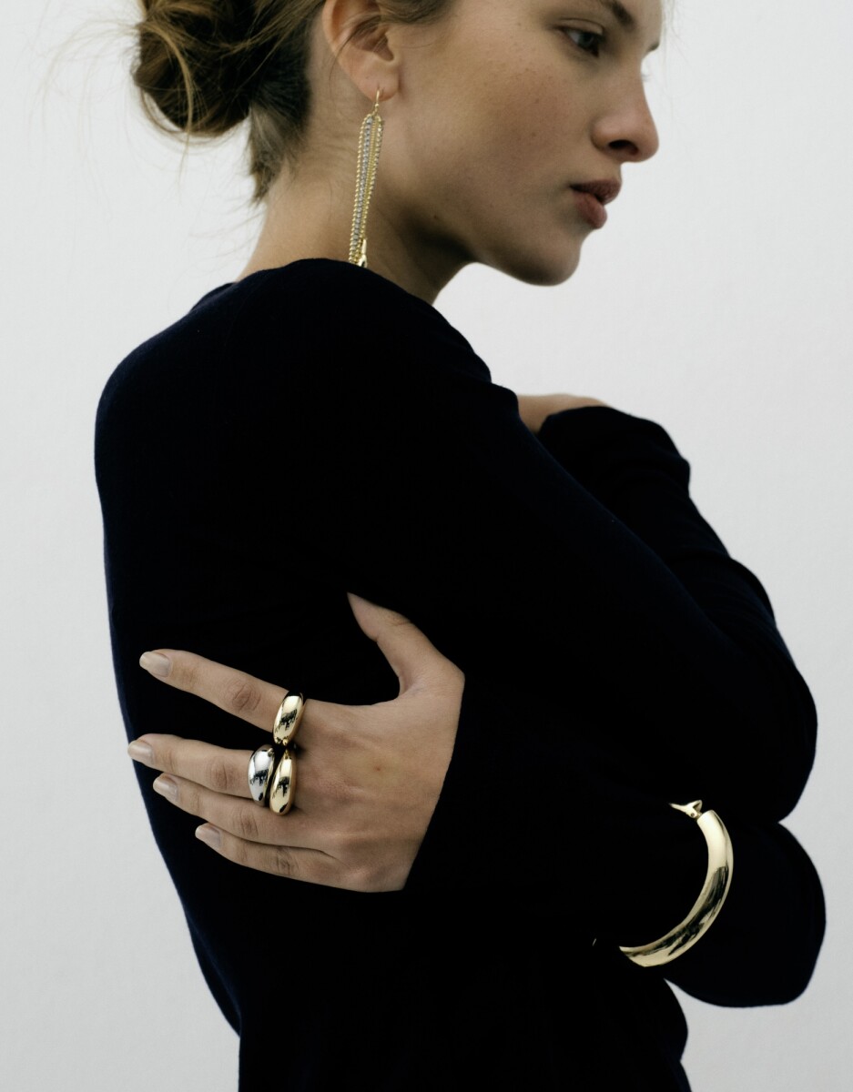 Set De Anillos De Metal Biplating 