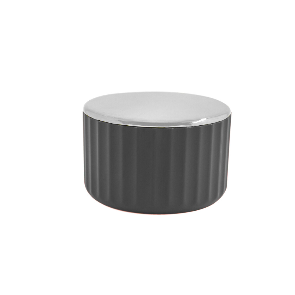 PORTA ALGODÓN PLASTICO GRIS GROOVE
