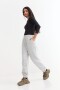 Pantalón jogger felpa GRIS MELANGE