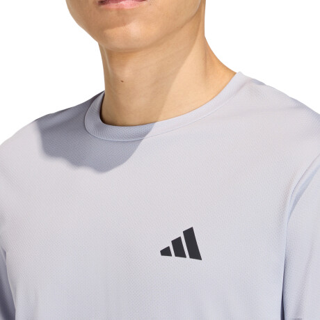 Remera adidas Workout Essentials Base 3-Stripes Halo Silver
