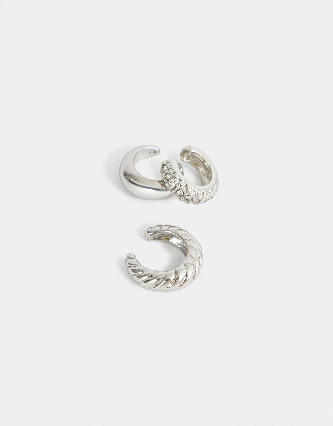 Bijou Cuff Set De Earcuffs - Plateado