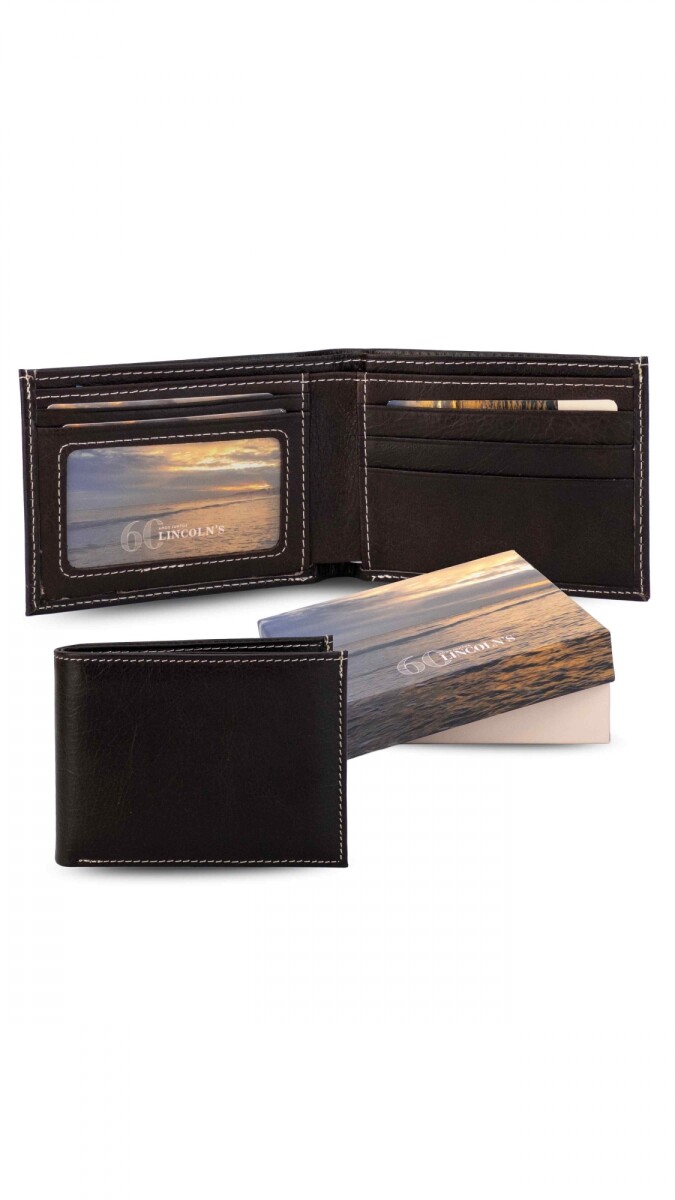 BILLETERA CUERO HEFESTO - CHOCOLATE 