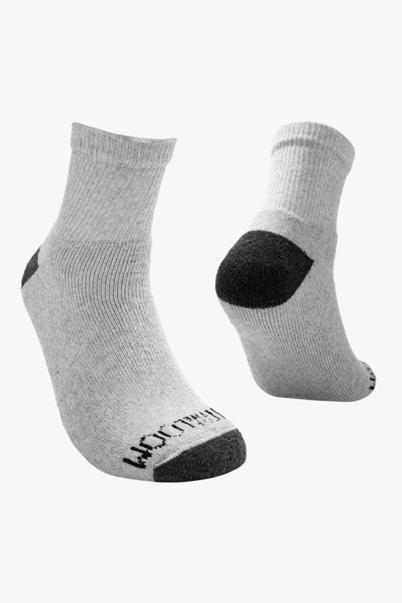 Pack x5 Medias afelpadas caña corta para caballero GRIS MELANGE