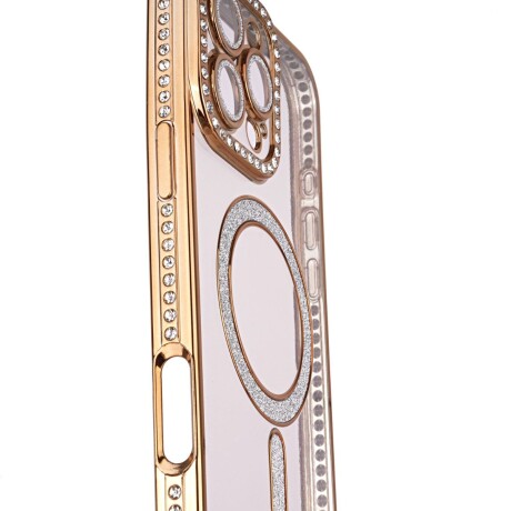 Protector strass Iphone 16 dorado V01