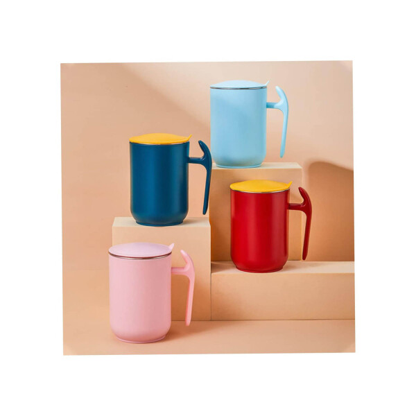 Taza Termica Nordica Jarra Hermetica Tapa Cuchara Agarre Variante Color Rosa