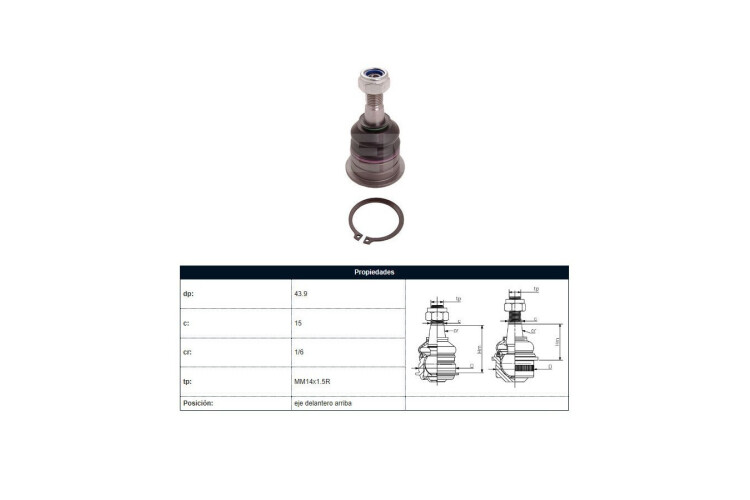 Rotula Del Toyota Hilux 04-25 Der/Izq Rotula Del Toyota Hilux 04-25 Der/Izq