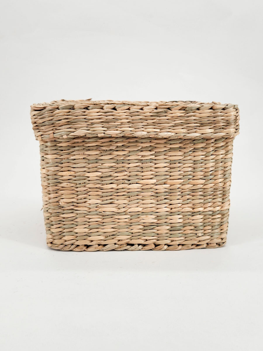 CANASTA CON TAPA - MARRON 