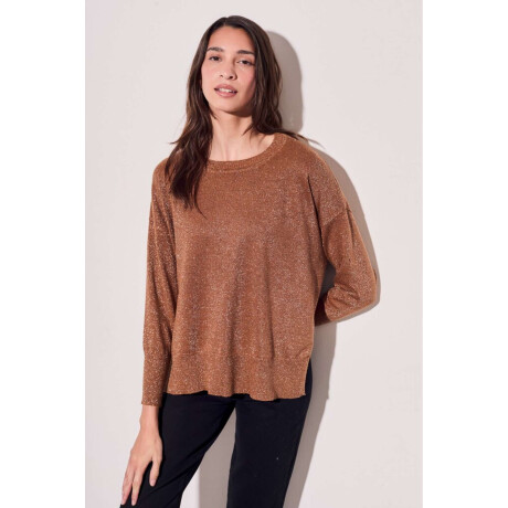 Sweater Lurex Camel