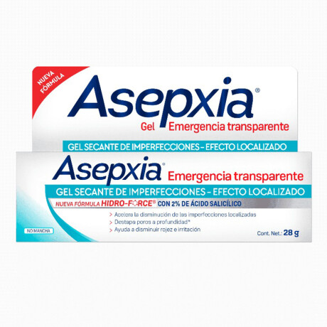 Asepxia Emergencia Transparente 28gr Asepxia Emergencia Transparente 28gr