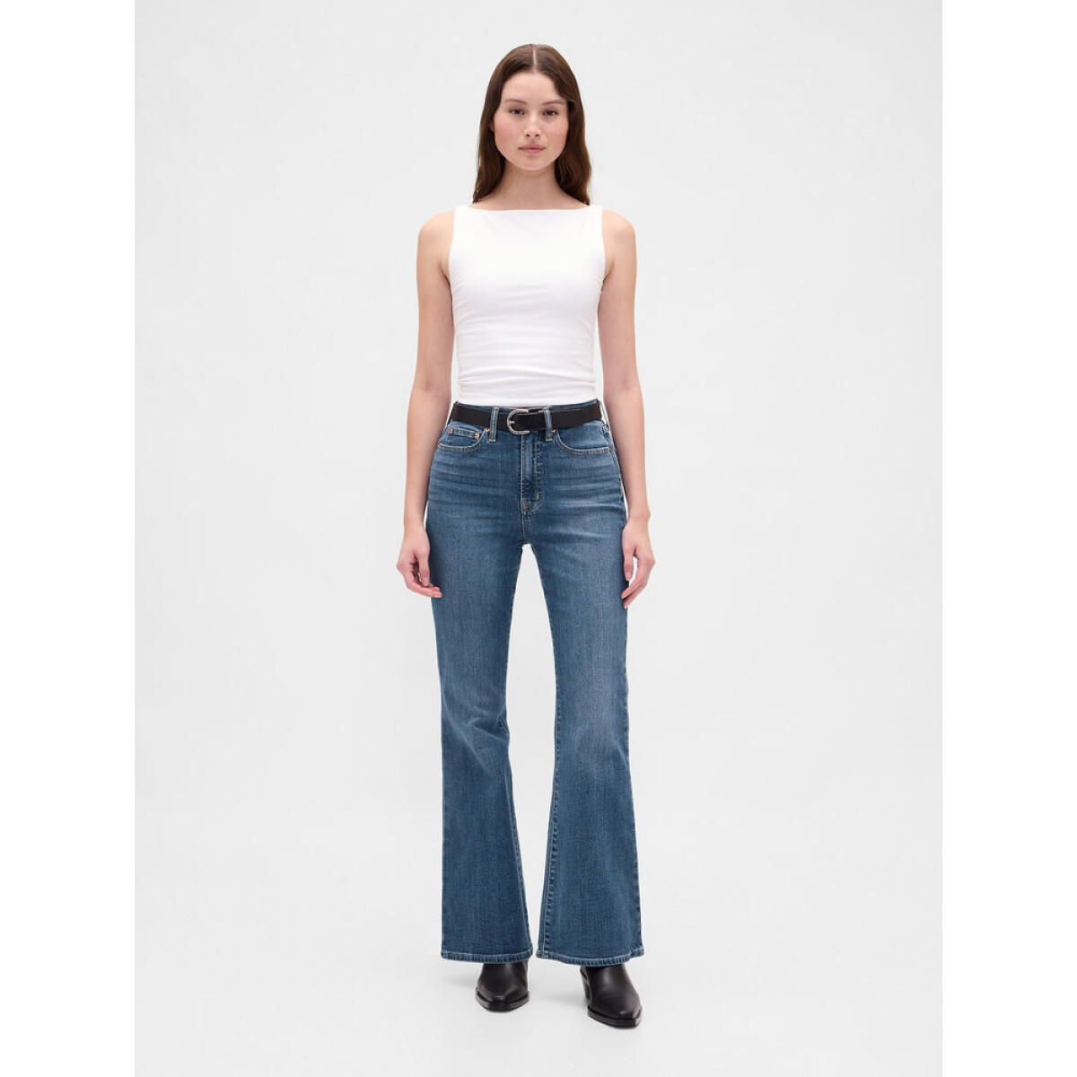 70S FLARE HR MED HERON MEDIUM WASH 30REG - MEDIUM WASH 