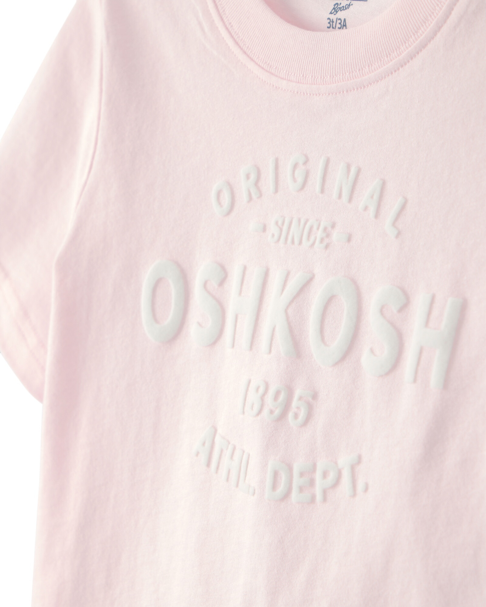 Remera de algodón, manga corta, rosada con logo Remera de algodón, manga corta, rosada con logo