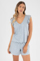 Pijama milena vest Gris