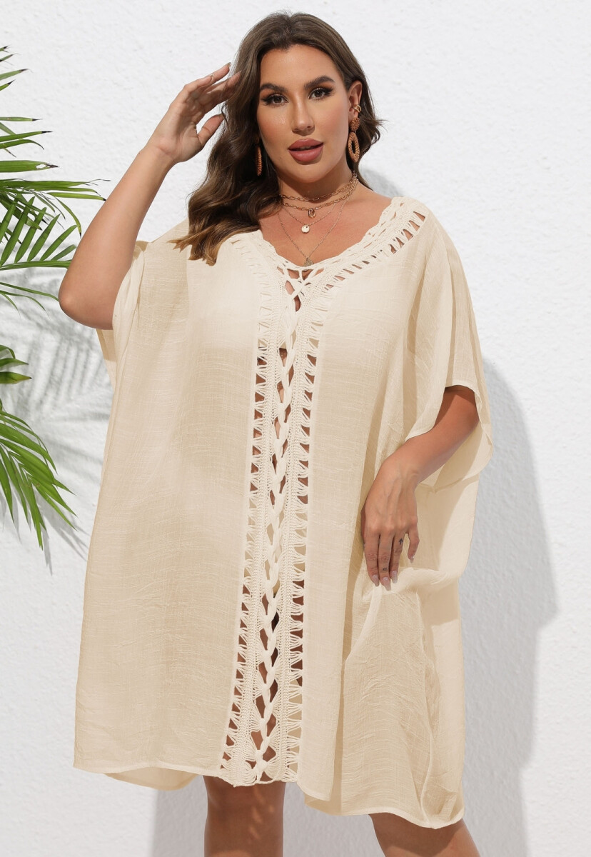 PONCHO LISO - NATURAL 