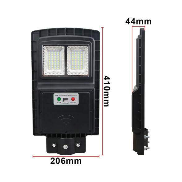 Luminaria Vial LED solar con sensor 30W frío IX4990