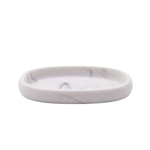 Jabonera de Resina y Madera BLANCO