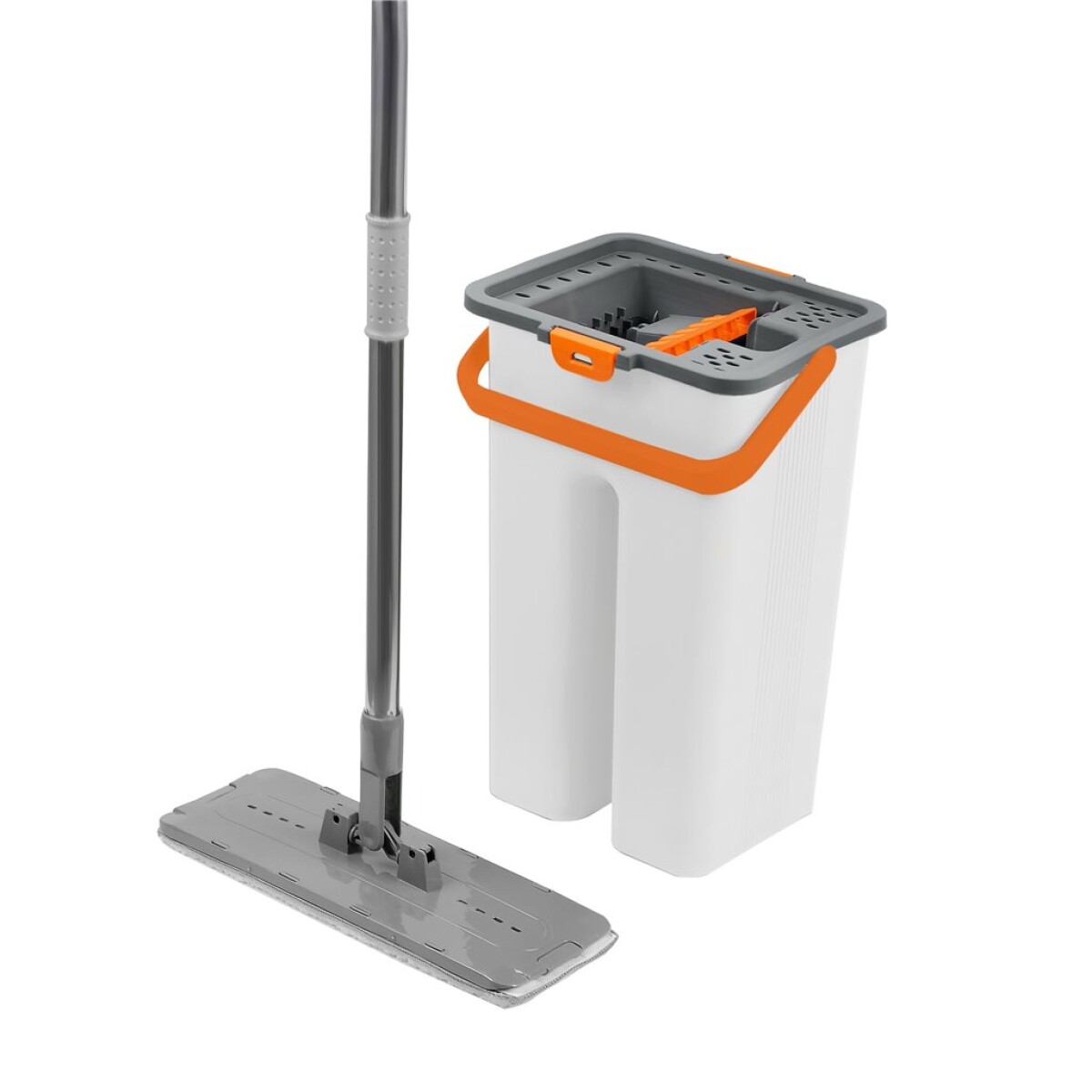 SET MOPA FLAT + BALDE C/CENTRIFUGADO 8 LT 
