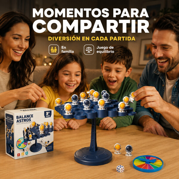 Juego de Mesa de Equilibrio Astronautas 50 Piezas Negro 1