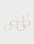 Pulseras Rígidas Sets De metal Set De Pulseras De Metal - Dorado