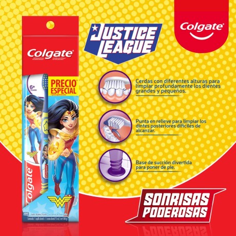 Cepillo De Dientes Colgate Smiles Batman/Wonder Women 2 U Cepillo De Dientes Colgate Smiles Batman/Wonder Women 2 U