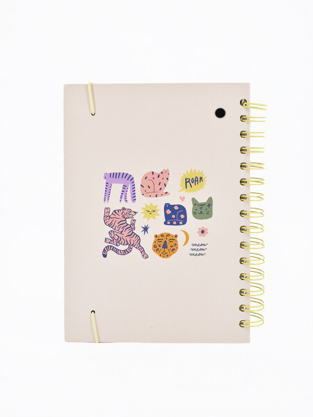 AGENDA CATS MULTICOLOR 2027 OFF WHITE