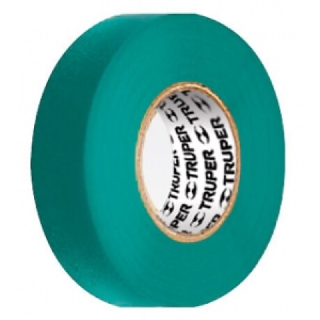 Cinta Aisladora 19mm x 18m Truper Verde