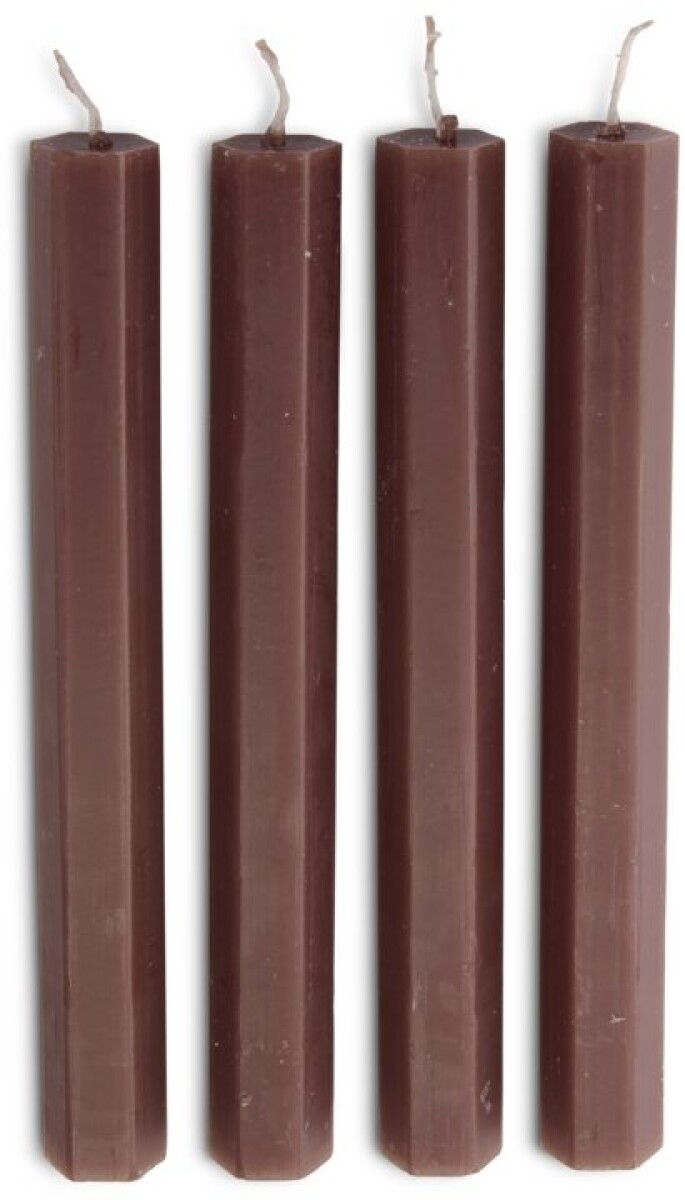 Vela candelabro HOLME H20cm uva 4u/pk 