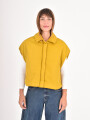 CHALECO PETRA MOSTAZA