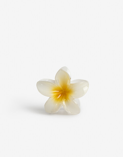 Broche Flores Broche Acrílico Flor Hawaiana - Combinacion Bicolor