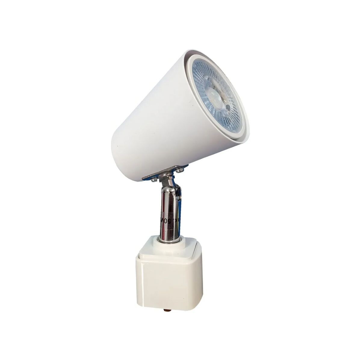 Spot P/dicroica Movil Blanco C/zocalo Gu10 