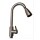 Grifo de cocina gourmet extensible de una sola manija Gris Inox