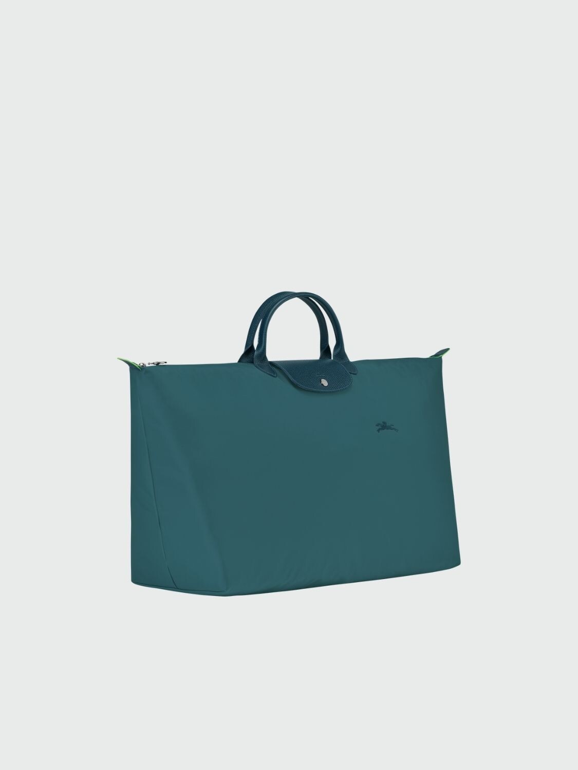 Longchamp -Bolso de viaje plegable con cierre y asa corta, Le pliage green Jade