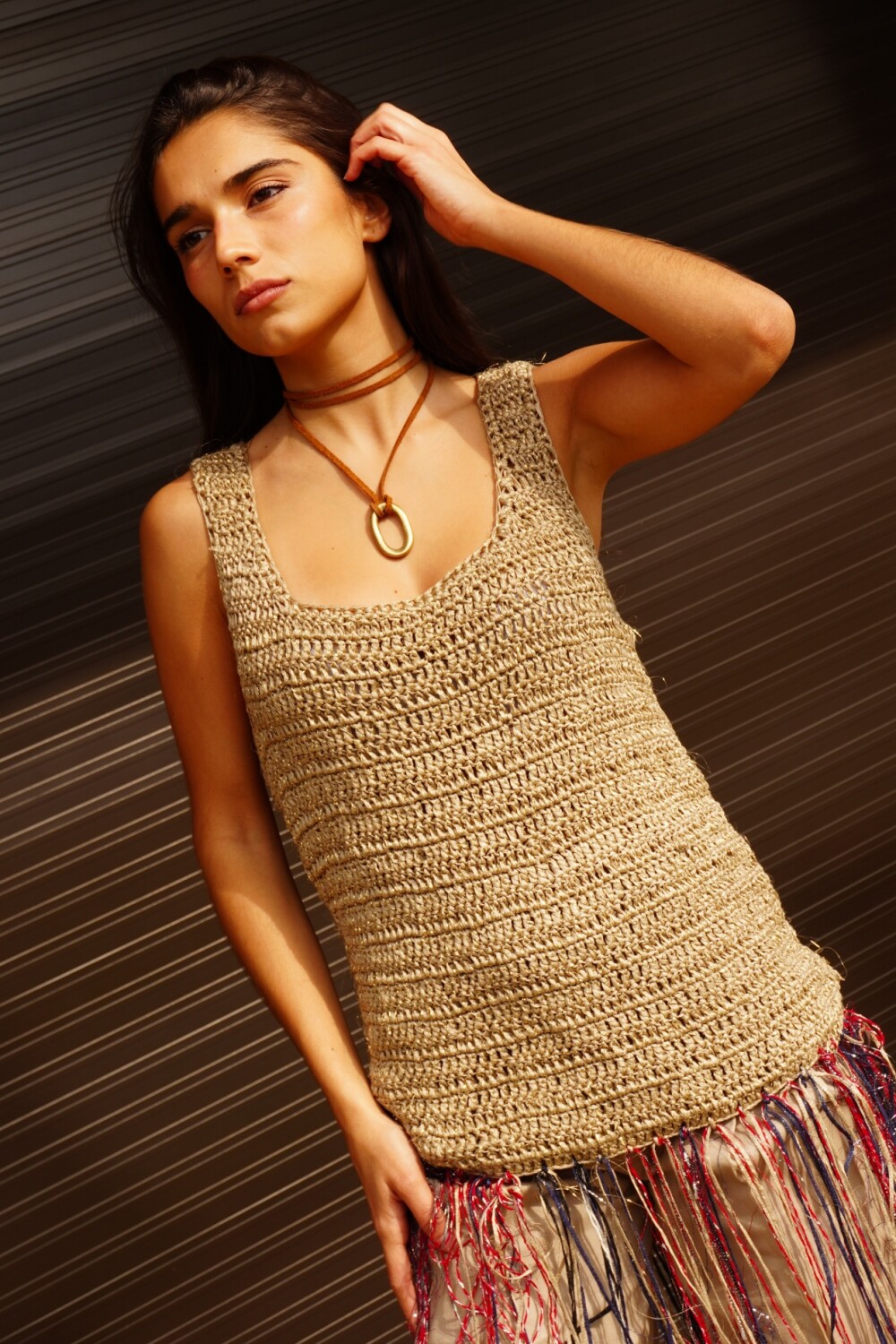 Lagoon Top vol2 Dorado / Azul Y Rojo