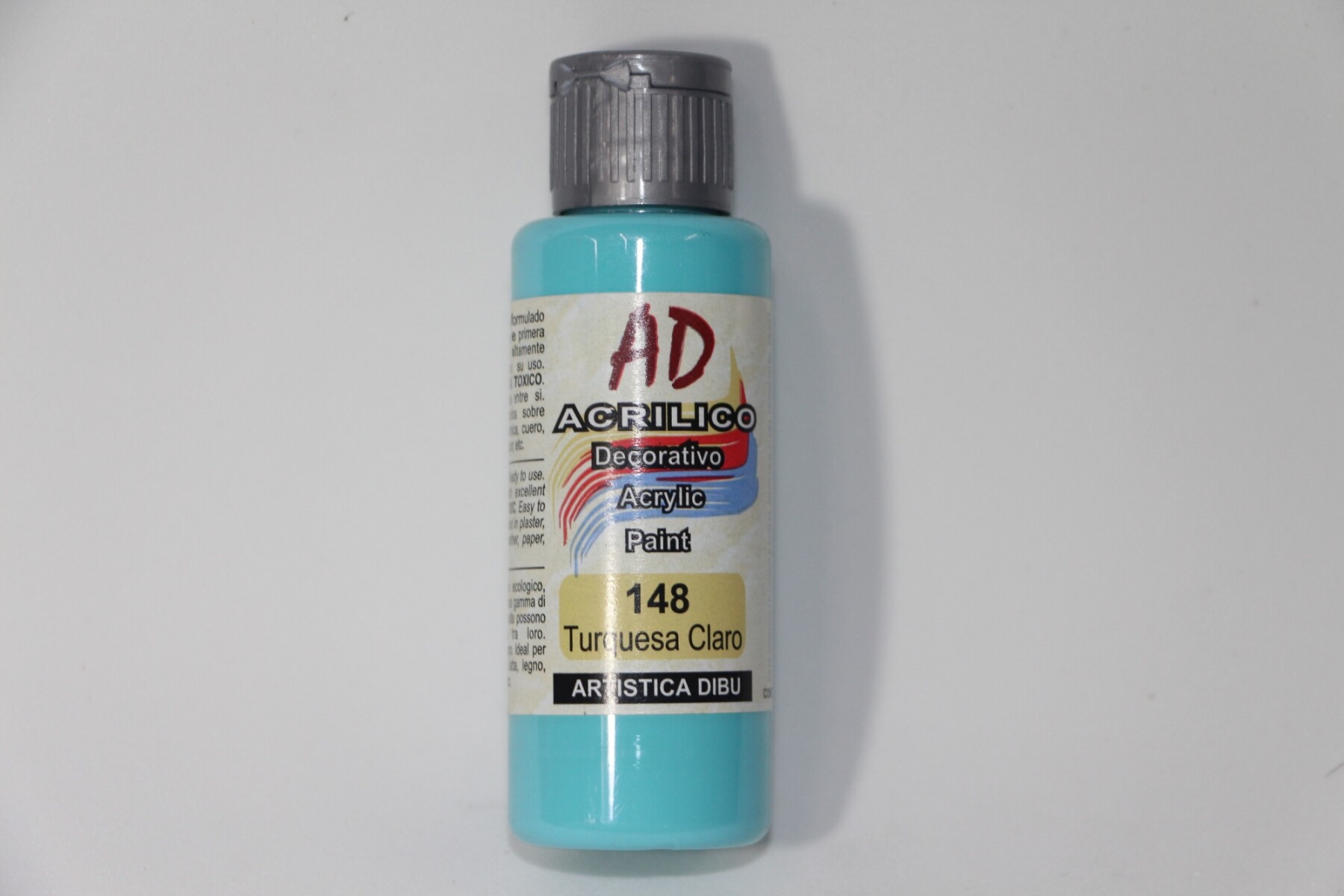 PINTURA ACRILICA ARTISTICA DIBU 60 ML. DIFERENTES COLORES - COLOR TURQUESA CLARO 148 