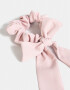 Skunzies Con moño Scrunchie - Rosa Claro