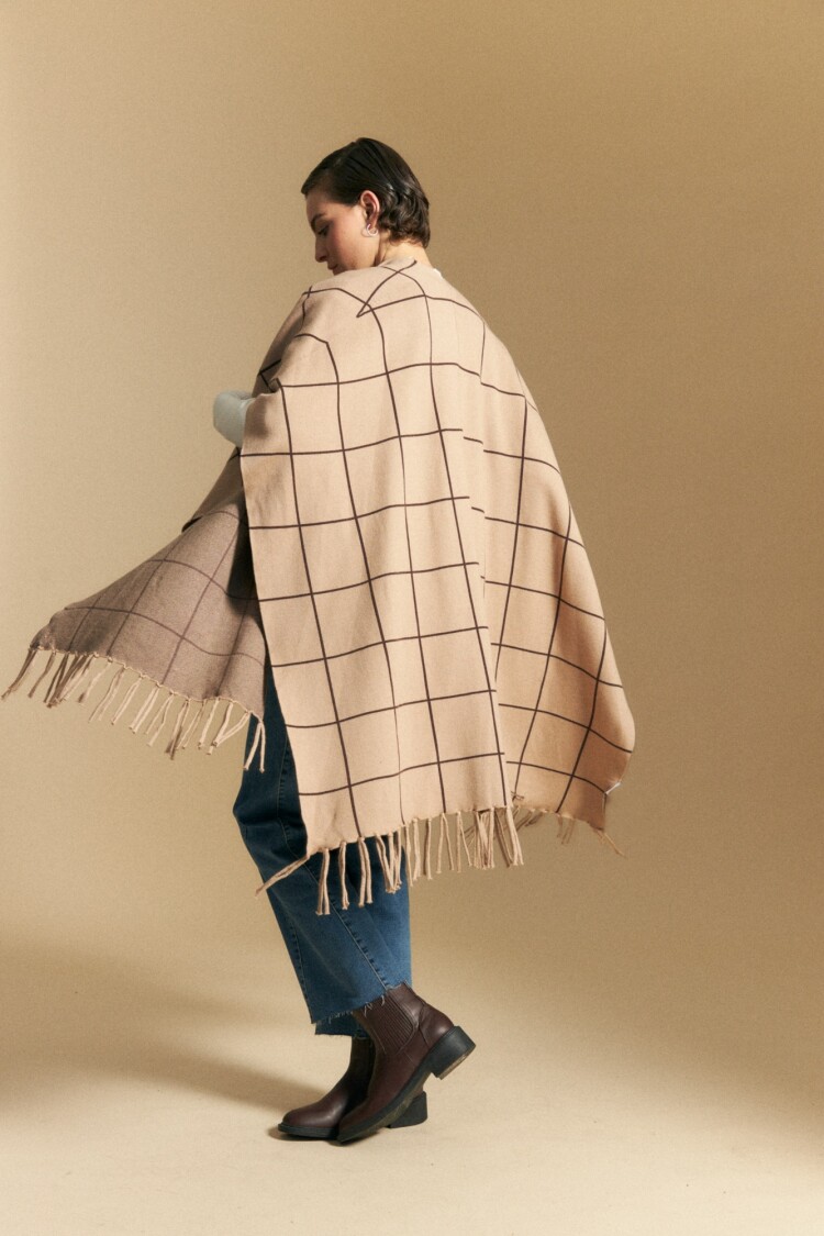 PONCHO ANTIGONA Beige