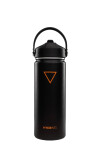 TERMO HYDRATE 530ML NEGRO Y NARANJA