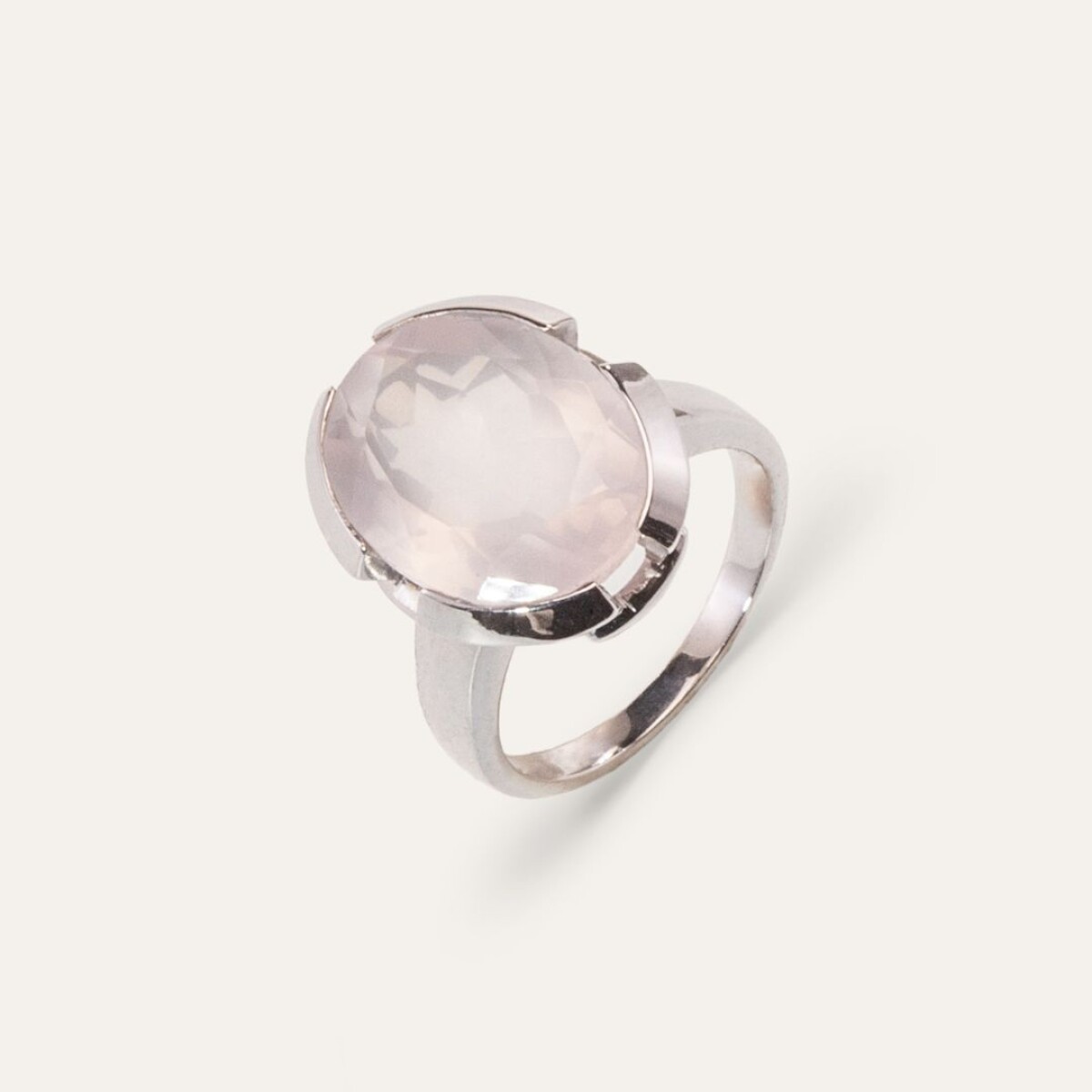 Anillo Numa Cuarzo Rosa - Plata 925 