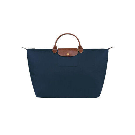 Longchamp -Bolso de viaje Longchamp plegable con cierre y asa corta, Le pliage Azul