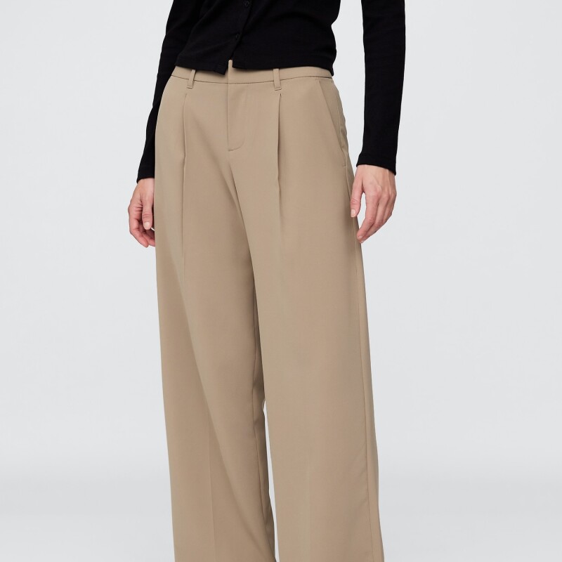 365 LR WIDE LEG - TRIBECA TWILL BEACHWOOD