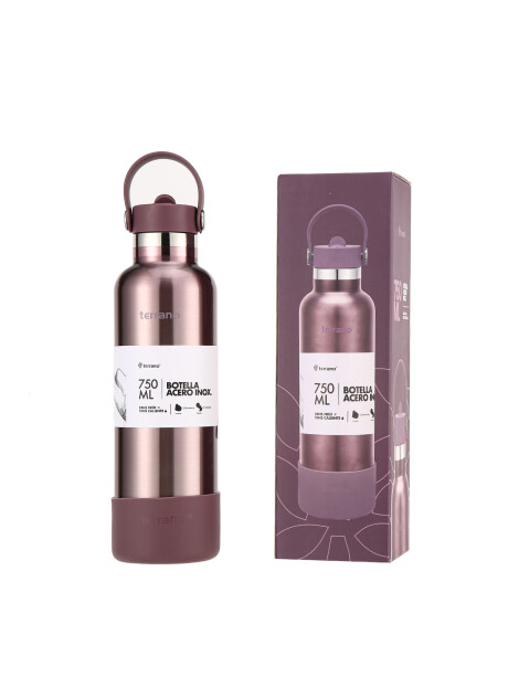 Botella Térmica con Pico 750mL. Lila Metalizado