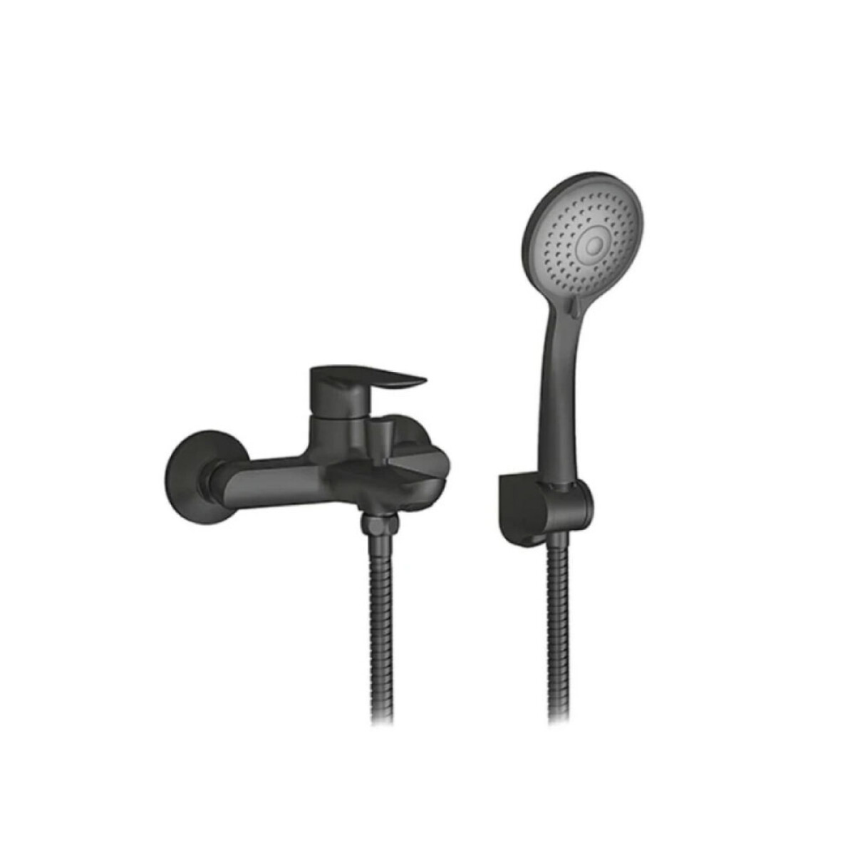 Grifería de Baño Ducha Exterior Negra Línea Coty 