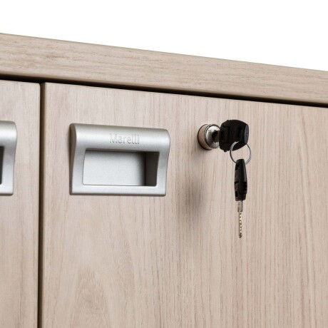 ARMARIO ALTO MADERA GRIS WORK 2 PUERTAS