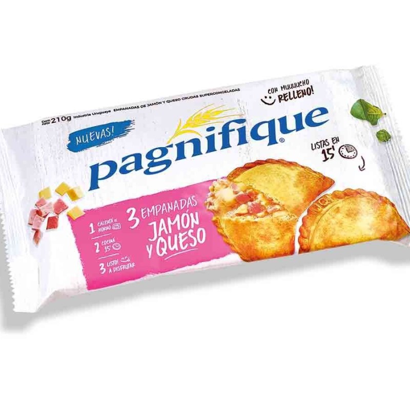 EMPANADAS DE JAMÓN Y QUESO X3 PAGNIFIQUE EMPANADAS DE JAMÓN Y QUESO X3 PAGNIFIQUE