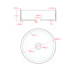 BACHA REDONDA ACERO INOX CON VALVULA POP UP 36X36X11 DORADA 000