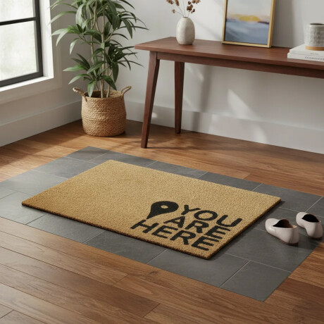 Alfombra Puerta Entrada Felpudo Coco Goma 40X60 You Are Here
