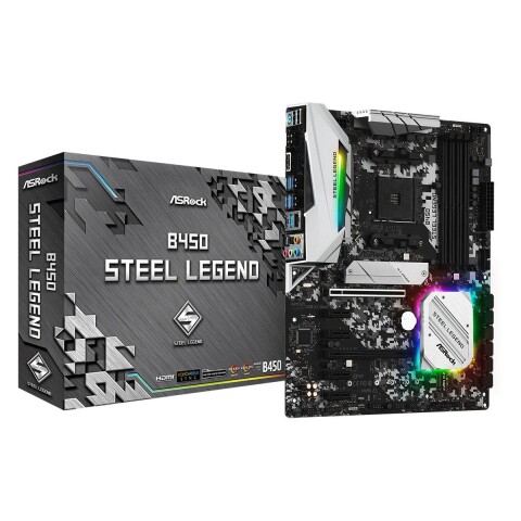 Motherboard Asrock B450 Steel Legend Am4 MOTHERBOARD ASROCK B450 STEEL LEGEND AM4